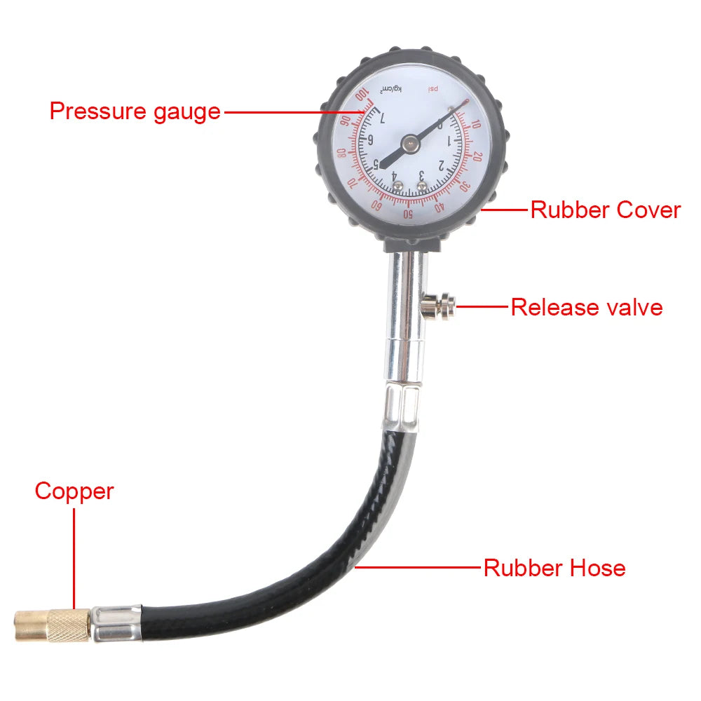 0-100PSI Car Tire Pressure Gauge