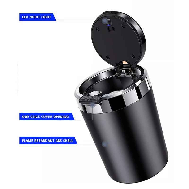 Premium Car Ashtray Sleek, Clean, and Spill-Free